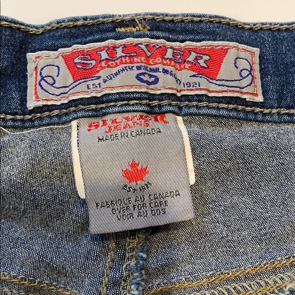 Silver Jeans SZ 28/33 Denim Blue Jeans Bootcut D3 - Picture 9 of 15